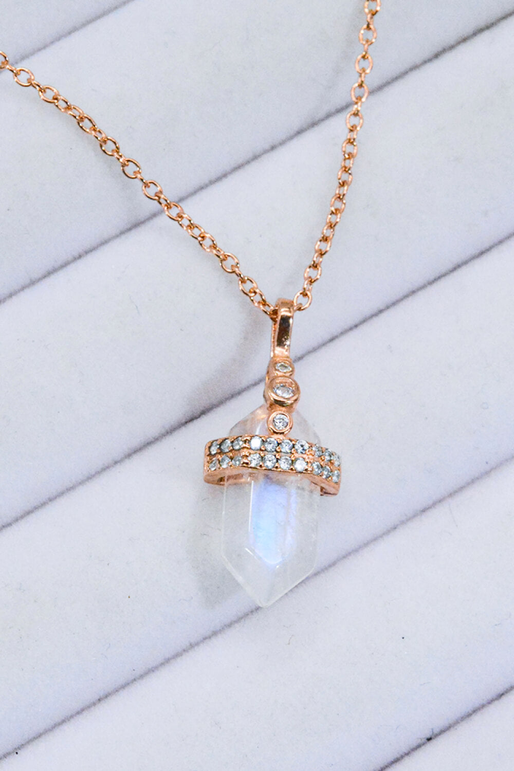 Moonstone Pendant Necklace