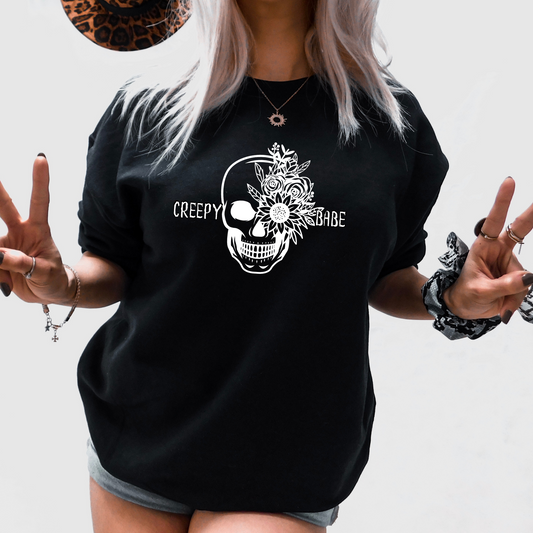 Creepy Babe Crewneck