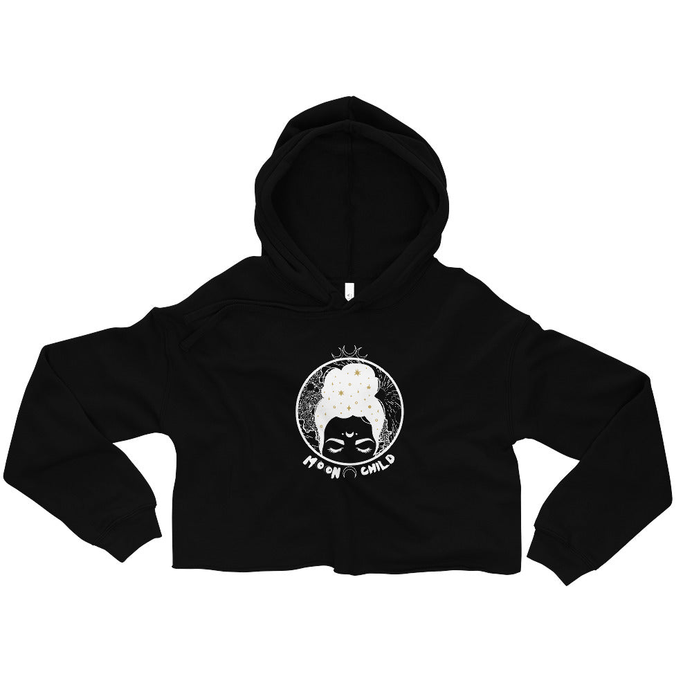 Moon Child Crop Hoodie