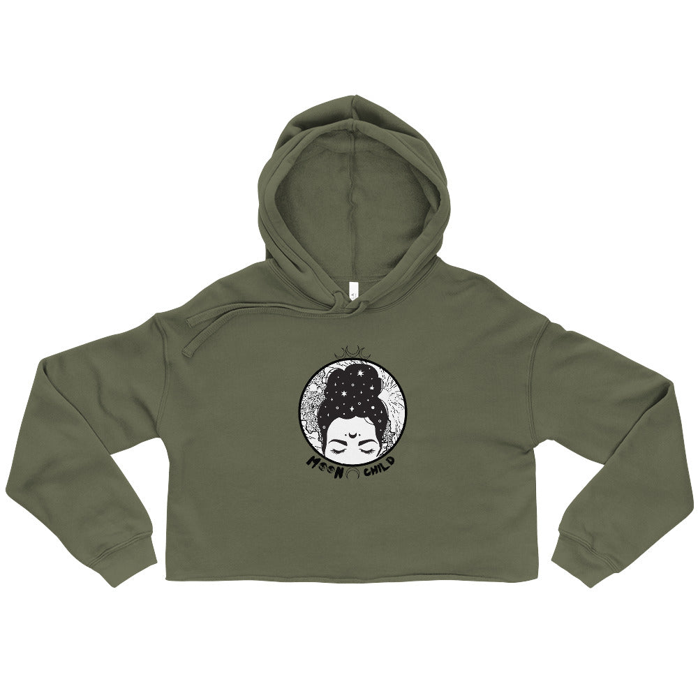 Moon Child Crop Hoodie