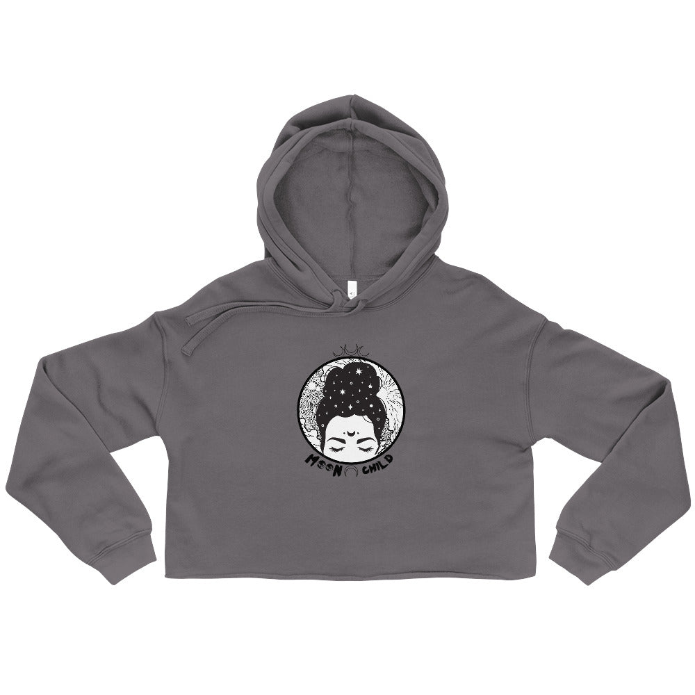 Moon Child Crop Hoodie